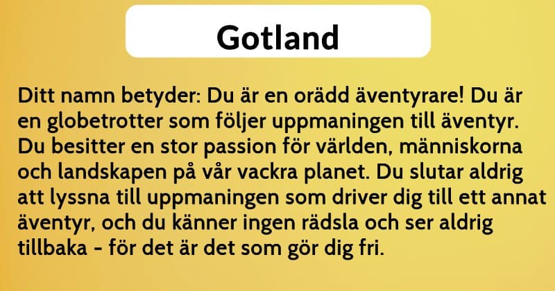 Gotland vad betyder ...