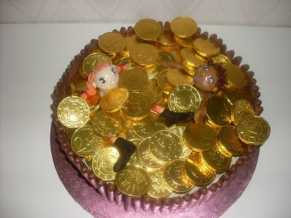 guld tårta